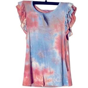 Crave Fame Juniors' shirt Top tie dye